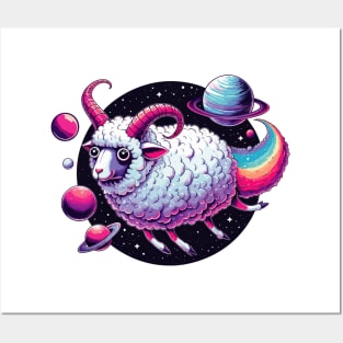 Space Sheep Posters and Art